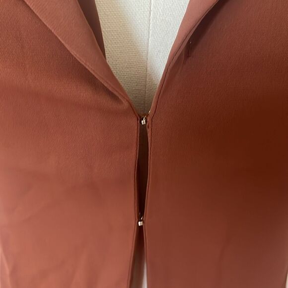 Abercrombie & Fitch Satin Hook Eye Shirt in Brown - Picture 5 of 7
